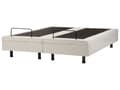 Miniatyrbillede 5 af 11: Elevationsseng Beige Polyester 160 x 200 cm Elektrisk Dobbelt Justerbar Seng med Fjernbetjening Sengeramme uden Gavl To Mands
