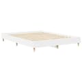 Miniatyrbilde 5 av 11: vidaXL Sengeramme uten madrass hvit 140x200 cm konstruert tre