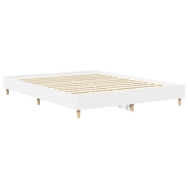 vidaXL Sengeramme uten madrass hvit 140x200 cm konstruert tre