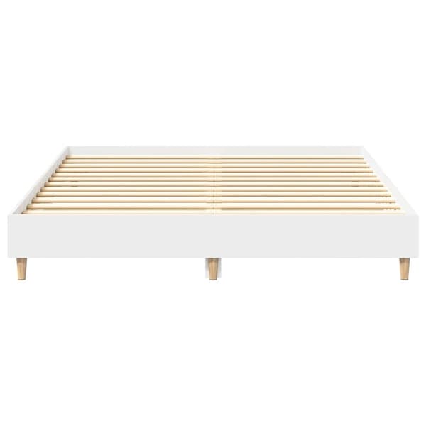 vidaXL Sengeramme uten madrass hvit 140x200 cm konstruert tre