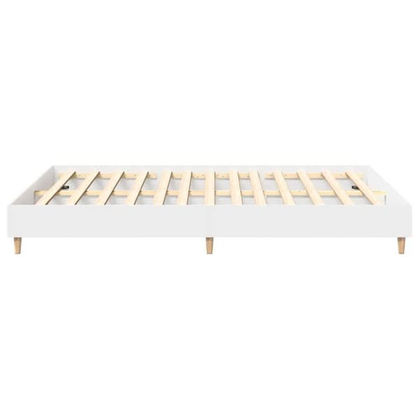 vidaXL Sengeramme uten madrass hvit 140x200 cm konstruert tre