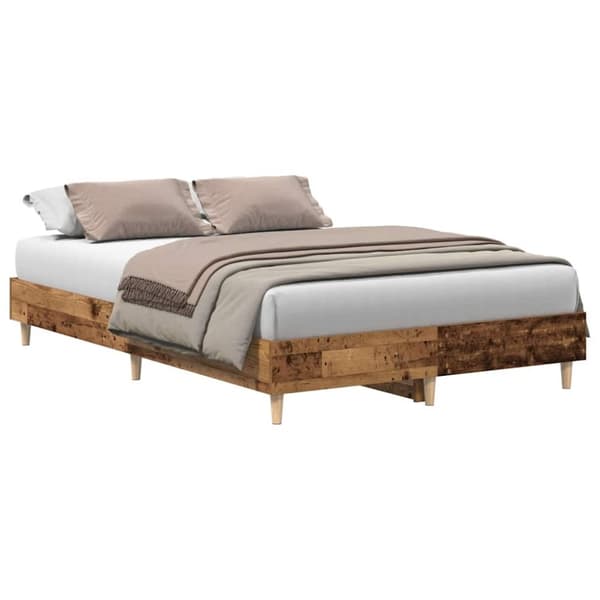 vidaXL Sengeramme uten madrass gammelt tre 120x200 cm konstruert tre