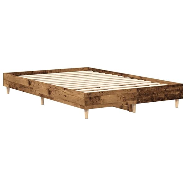 vidaXL Sengeramme uten madrass gammelt tre 120x200 cm konstruert tre