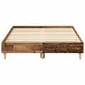 Miniatyrbilde 6 av 10: vidaXL Sengeramme uten madrass gammelt tre 120x200 cm konstruert tre