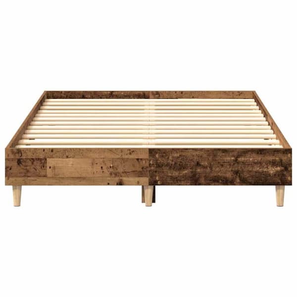 vidaXL Sengeramme uten madrass gammelt tre 120x200 cm konstruert tre