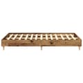 Miniatyrbilde 7 av 10: vidaXL Sengeramme uten madrass gammelt tre 120x200 cm konstruert tre