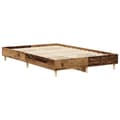 Miniatyrbilde 8 av 10: vidaXL Sengeramme uten madrass gammelt tre 120x200 cm konstruert tre