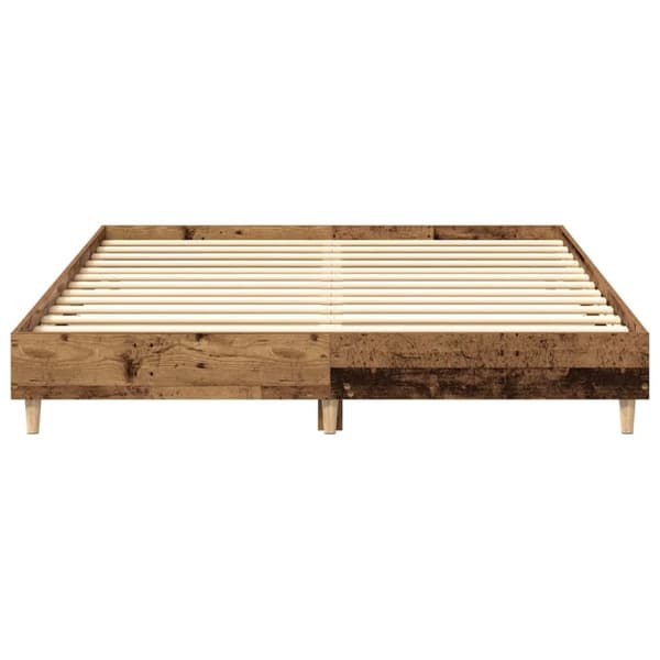 vidaXL Sengeramme uten madrass gammelt tre 150x200 cm konstruert tre