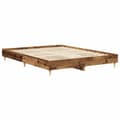 Miniatyrbilde 8 av 11: vidaXL Sengeramme uten madrass gammelt tre 150x200 cm konstruert tre