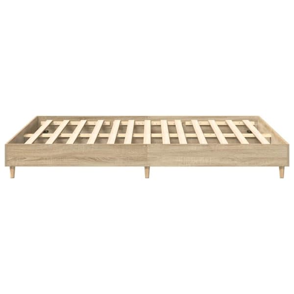 vidaXL Sengeramme uten madrass sonoma eik 140x200 cm konstruert tre