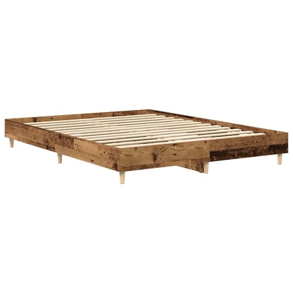 vidaXL Sengeramme uten madrass gammelt tre 140x200 cm konstruert tre