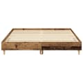 Miniatyrbilde 6 av 11: vidaXL Sengeramme uten madrass gammelt tre 140x200 cm konstruert tre