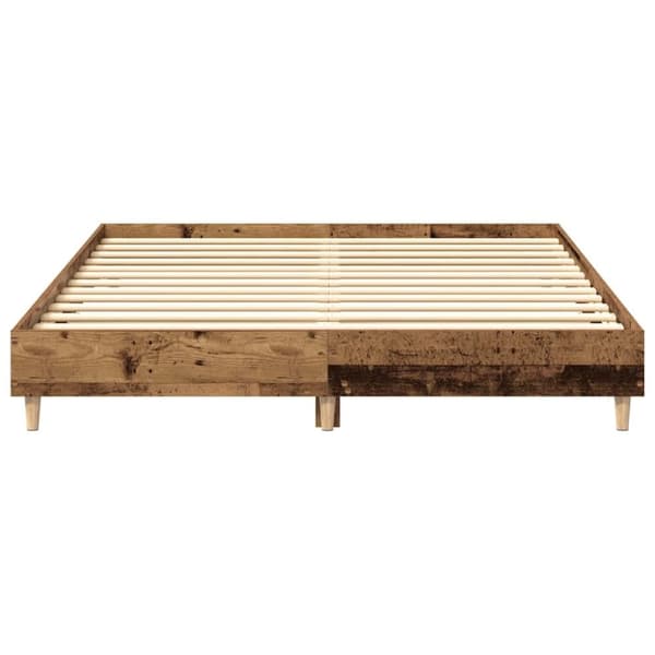 vidaXL Sengeramme uten madrass gammelt tre 140x200 cm konstruert tre