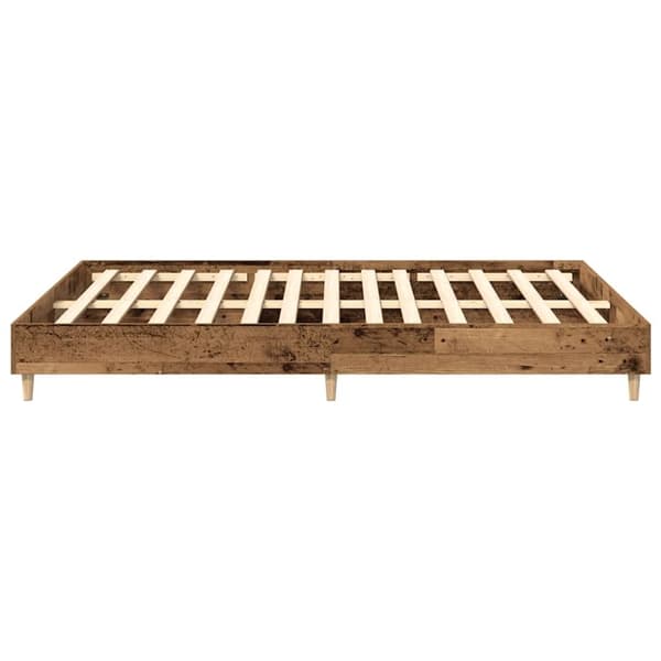 vidaXL Sengeramme uten madrass gammelt tre 140x200 cm konstruert tre