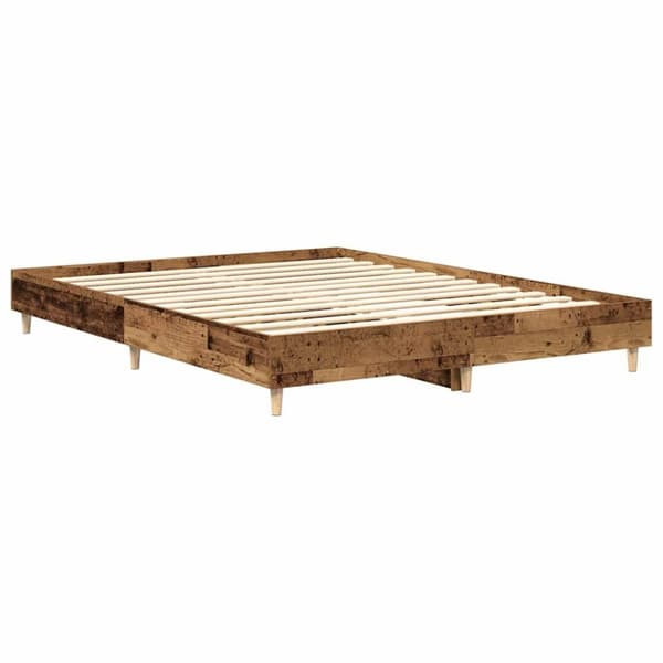 vidaXL Sengeramme uten madrass gammelt tre 140x200 cm konstruert tre