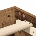 Miniatyrbilde 9 av 11: vidaXL Sengeramme uten madrass gammelt tre 140x200 cm konstruert tre