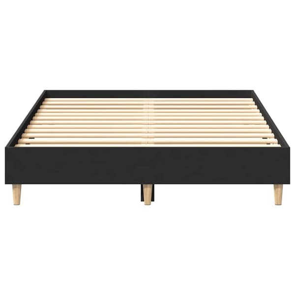 vidaXL Sengeramme uten madrass svart 120x200 cm konstruert tre