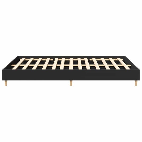 vidaXL Sengeramme uten madrass svart 140x200 cm konstruert tre