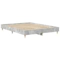 Miniatyrbilde 5 av 11: vidaXL Sengeramme uten madrass betonggrå 150x200 cm konstruert tre