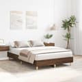 Miniatyrbilde 4 av 10: vidaXL Sengeramme uten madrass brun eik 120x200 cm konstruert tre
