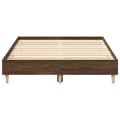 Miniatyrbilde 6 av 10: vidaXL Sengeramme uten madrass brun eik 120x200 cm konstruert tre