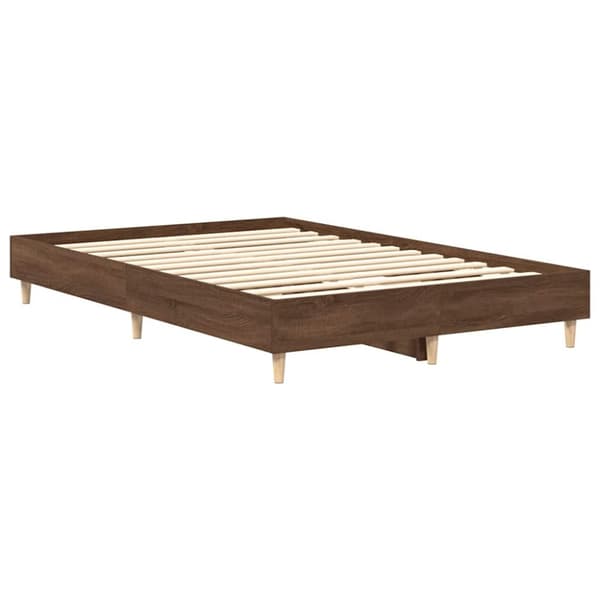 vidaXL Sengeramme uten madrass brun eik 120x200 cm konstruert tre