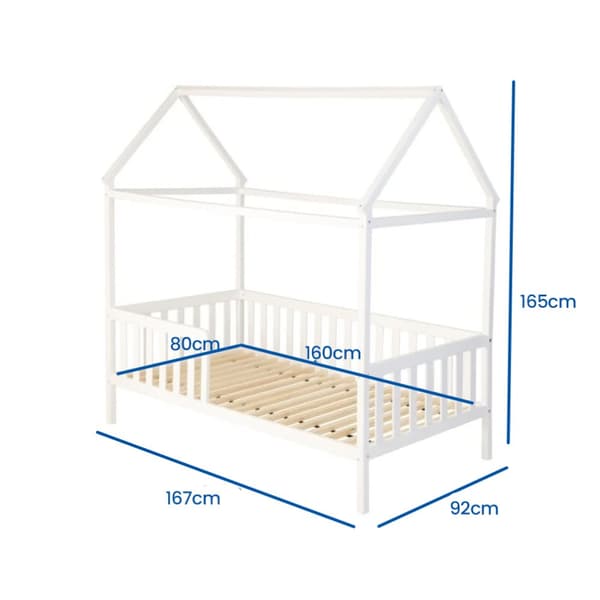 Ekoystävällinen puinen talosänky lapsille - Turvallinen, kestävä ja hauska
