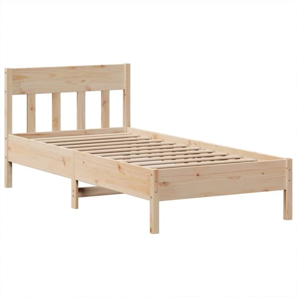 vidaXL Sängynrunko ilman patjaa 90x190 cm täysi mänty