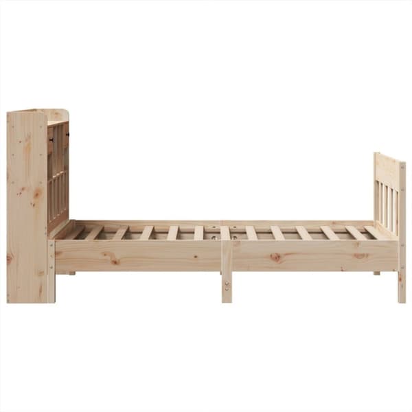 vidaXL Sängynrunko ilman patjaa 90x190 cm täysi mänty
