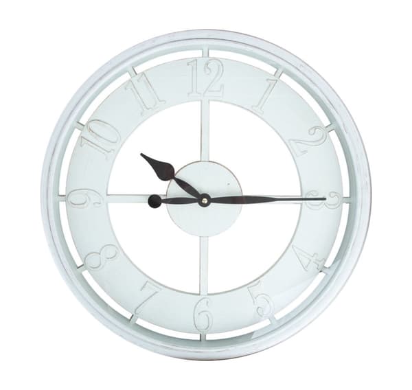 Veggklokke BARRY D50cm, beige ramme