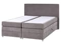 Miniatyrbillede 4 af 11: Seng Taupe Polyester 160 x 200 cm Moderne To Mands Seng med Opbevaring Blød Sengegavl Dobbeltseng Sengeramme Kontinentalseng Design