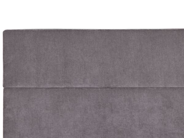Dobbeltseng med oppbevaring Taupe Stoff 160 x 200 cm Bonellfjærmadrass Moderne design Kontinentalseng Soverom