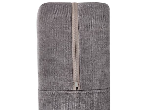 Dobbeltseng med oppbevaring Taupe Stoff 160 x 200 cm Bonellfjærmadrass Moderne design Kontinentalseng Soverom