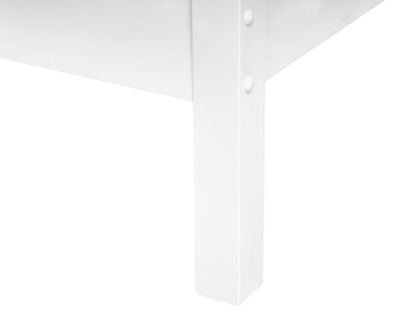Dagseng Hvit Gummitre 90 x 200 cm Lamellbunn Dekorative metallrør Moderne stil Enkeltseng