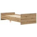 Miniatyrbilde 8 av 11: vidaXL Sengeramme uten madrass artisan eik 100x200 cm konstruert tre