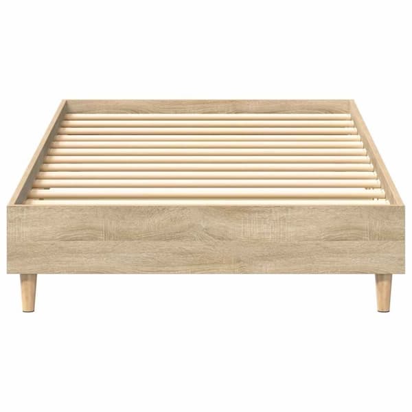 vidaXL sängynrunko ilman patjaa Sonoma tammi 90x200 cm suunniteltu puu