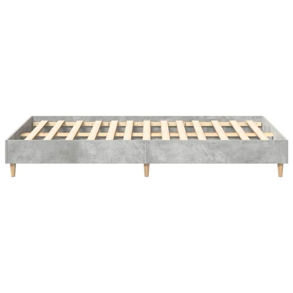 vidaXL Sängynrunko Ei Patjaa Betoni Harmaa 120x200 cm Suunniteltu puu
