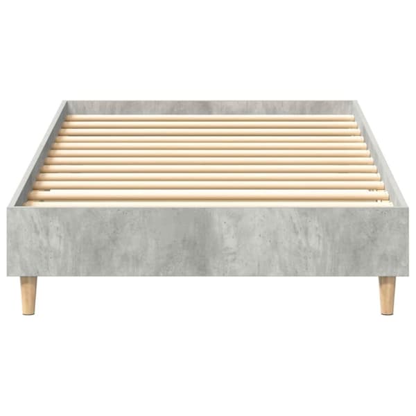 vidaXL Sengeramme uten madrass betonggrå 100x200 cm konstruert tre
