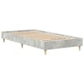 Miniatyrbilde 8 av 11: vidaXL Sengeramme uten madrass betonggrå 100x200 cm konstruert tre