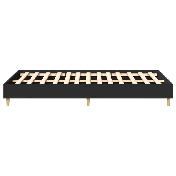 vidaXL Sengeramme uten madrass svart 135x190 cm konstruert tre