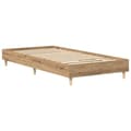 Miniatyrbilde 5 av 11: vidaXL Sengeramme uten madrass artisan eik 90x200 cm konstruert tre