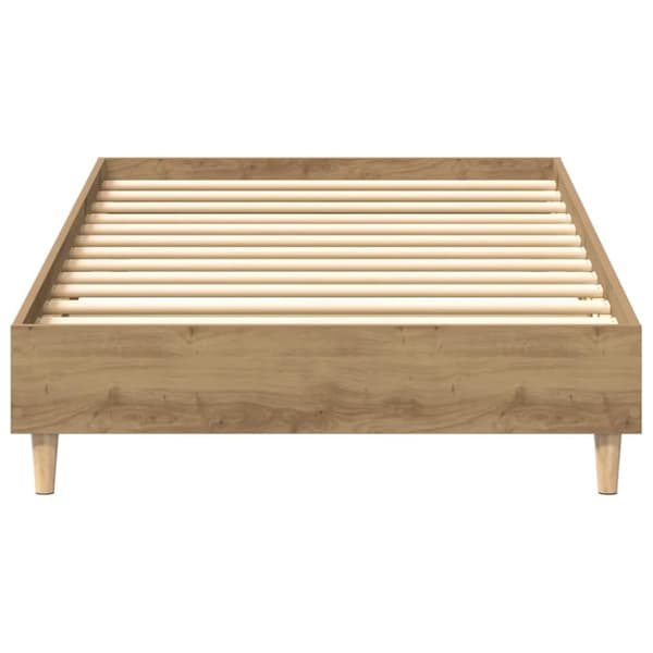 vidaXL Sengeramme uten madrass artisan eik 90x200 cm konstruert tre