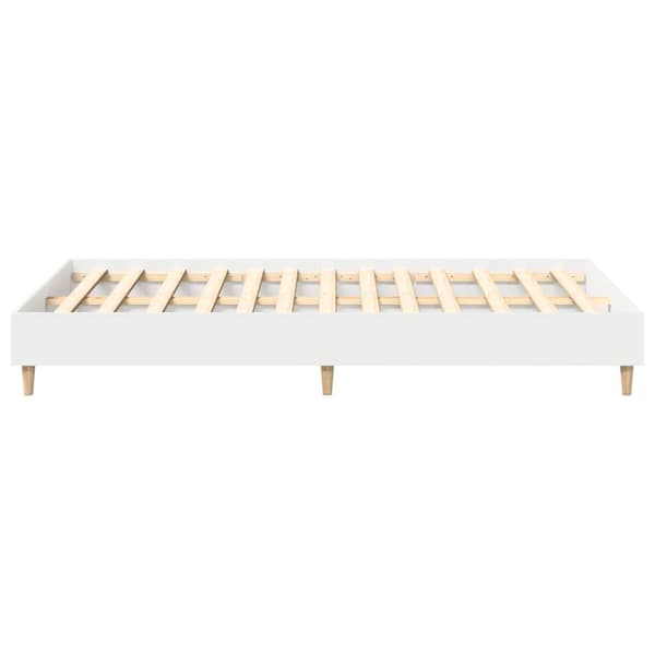 vidaXL sengestel uden madras 135x190 cm konstrueret træ hvid