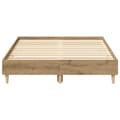 Miniatyrbilde 6 av 11: vidaXL Sengeramme uten madrass artisan eik 135x190cm konstruert tre
