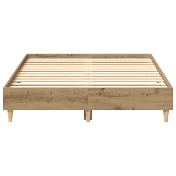 vidaXL Sengeramme uten madrass artisan eik 135x190cm konstruert tre