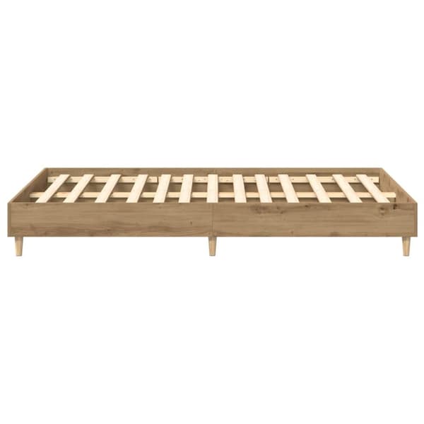 vidaXL Sengeramme uten madrass artisan eik 135x190cm konstruert tre
