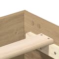 Miniatyrbilde 9 av 11: vidaXL Sengeramme uten madrass artisan eik 135x190cm konstruert tre