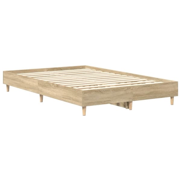 vidaXL sengestel uden madras 120x190 cm konstrueret træ sonoma-eg