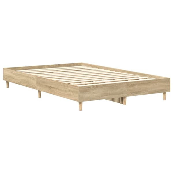vidaXL sengestel uden madras 120x190 cm konstrueret træ sonoma-eg
