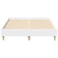 Miniatyrbilde 6 av 11: vidaXL Sengeramme uten madrass hvit 140x190 cm konstruert tre